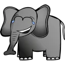 😂 emoji Elephant Telegram sticker 8 of 26