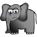 😢 emoji Elephant Telegram sticker 5 of 26
