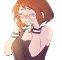 😭 emoji Uraraka by Rahman Yato Telegram sticker 5 of 120