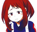 😔 emoji Uraraka by Rahman Yato Telegram sticker 18 of 120