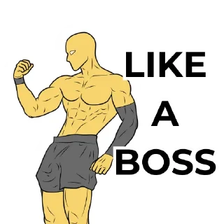 💪 emoji Gravgear Yellow Dudes Telegram sticker 8 of 61