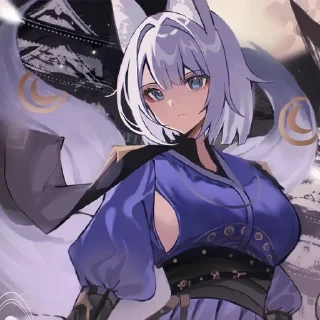 🤍 emoji ⌜ Kaga 🤍 ⌟  ᨒ @KurumiFan ⛩️ Telegram sticker 7 of 91