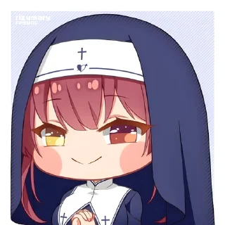 ❤ emoji ⌜ Marine 💛❤ ⌟ ᨒ @KurumiFan ⛩️ Telegram sticker 7 of 120