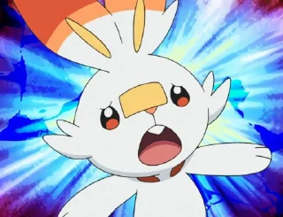 😨 emoji Scorbunny💖💖💖 Telegram sticker 13 of 32
