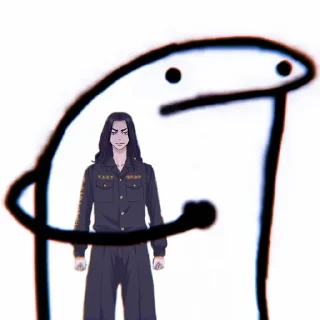Sticker from 我没有笑.