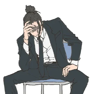 🤦 emoji [Random] JJK (@TodorokiShouto) Telegram sticker 9 of 120