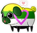 Sticker from Pug LGBT+