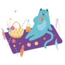 😌 emoji Cat @CenterOfSticker Telegram sticker 24 of 34