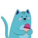 😋 emoji Cat @CenterOfSticker Telegram sticker 21 of 34