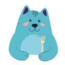 😋 emoji Cat @CenterOfSticker Telegram sticker 15 of 34