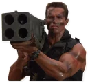 🔫 emoji Arnold Schwarzenegger Telegram sticker 20 of 25