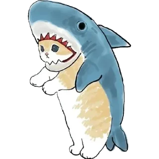 🦈 emoji киці мациці. @lilleprins Telegram sticker 9 of 75