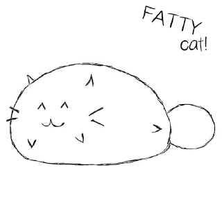 Sticker from Fatty Cat! Stickers