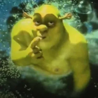 Sticker from shrek