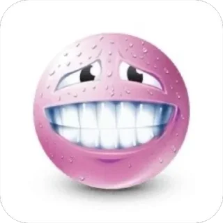 😰 emoji Смайлики Telegram sticker 6 of 36