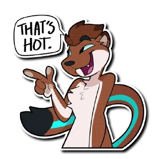 Sticker from Jules the Stoat