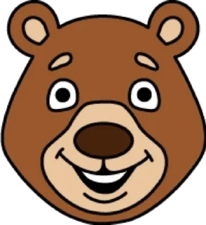 😀 emoji Медведь @modnyashki_vip Telegram sticker 6 of 25