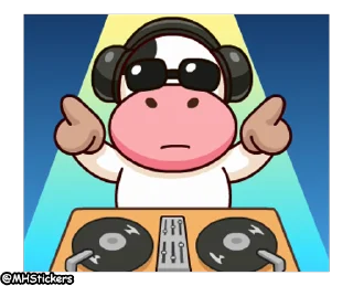 🤘 emoji @MHStickers Momo Cow 2 Telegram sticker 5 of 25