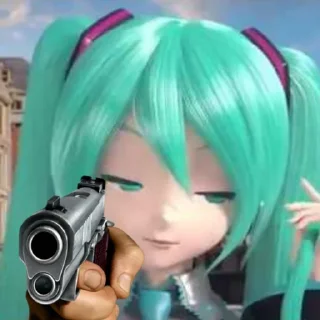 🔫 emoji Miku-Miku is Jesus (@GaioCesare) Telegram sticker 15 of 40