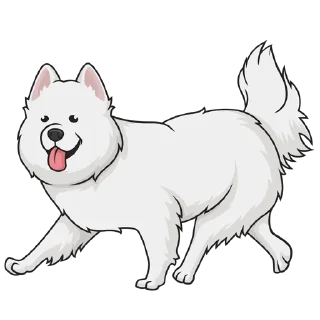 Sticker from Samoyed