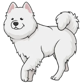 Sticker from Samoyed