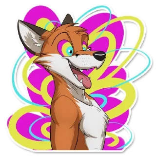 🤪 emoji Lucky and Waffles Telegram sticker 14 of 32