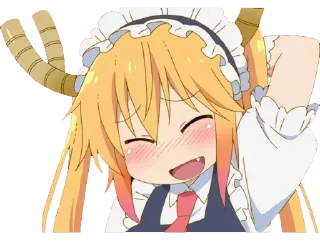 😅 emoji Kobayashi Telegram sticker 20 of 83