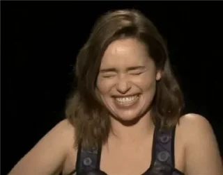 😂 emoji Emilia clarke Telegram sticker 6 of 20