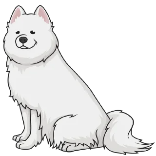 🤗 emoji Samoyed Telegram sticker 9 of 14