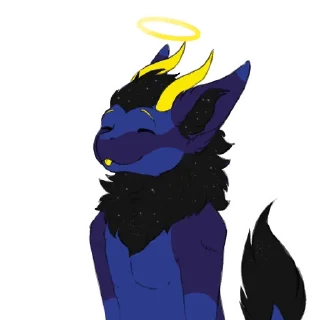 😇 emoji Zafir Cosmic Nardoragon Telegram sticker 10 of 50