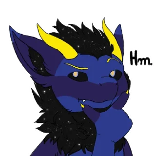 🤔 emoji Zafir Cosmic Nardoragon Telegram sticker 12 of 50