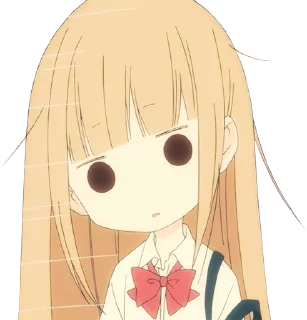 😐 emoji Tanaka-kun wa Itsumo Kedaruge - @bourros Telegram sticker 12 of 40