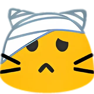 🤕 emoji blobcats1 by @kouseki Telegram sticker 12 of 120