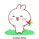 🏃‍♀ emoji Happy bunny • @linkdoni_enfejar Telegram sticker 24 of 24