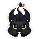☺️ emoji Toothless Telegram sticker 13 of 21
