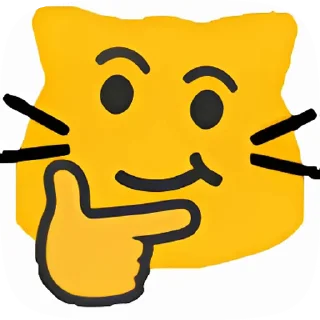 🤔 emoji blobcats4 by @kouseki Telegram sticker 11 of 18