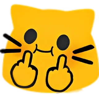 🖕 emoji blobcats2 by @kouseki Telegram sticker 15 of 120