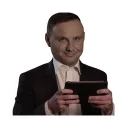 😉 emoji Andrzej Duda Telegram sticker 13 of 15