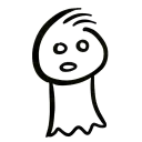 😳 emoji Qonshu - Ruh(Ghost) Telegram sticker 2 of 28