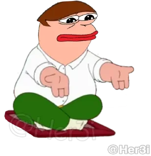 🐸 emoji PePe <8> 🐸 - [ @Pepe_Her3i ] Telegram sticker 17 of 120