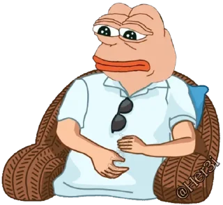 🐸 emoji PePe <8> 🐸 - [ @Pepe_Her3i ] Telegram sticker 23 of 120