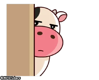 👀 emoji @MHStickers Momo Cow 2 Telegram sticker 17 of 25