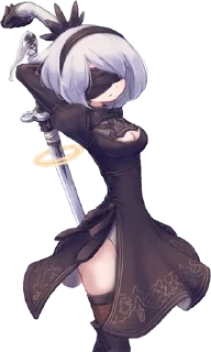 😚 emoji 2B by @Nihilistic Telegram sticker 13 of 37