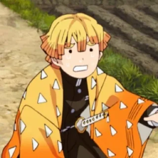 💛 emoji ♡zenitsu @stickerspackanime Telegram sticker 9 of 77