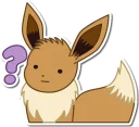 ❓ emoji Cutie eevee Telegram sticker 21 of 45