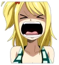 😫 emoji Lucy Heartfilia Telegram sticker 23 of 27