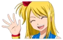 👋 emoji Lucy Heartfilia Telegram sticker 13 of 27