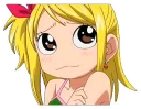 🤔 emoji Lucy Heartfilia Telegram sticker 20 of 27