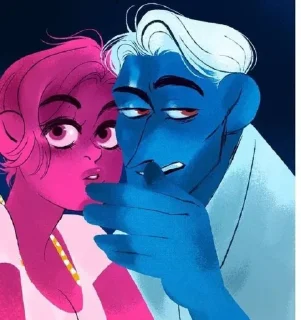 Sticker from Lore olympus on crack