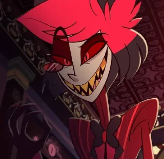 🍾 emoji Alastor The Radio Demon by: @Darkdemons 🍾🧣 Telegram sticker 22 of 69